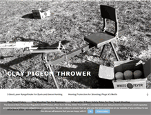 Tablet Screenshot of claypigeonthrower.org